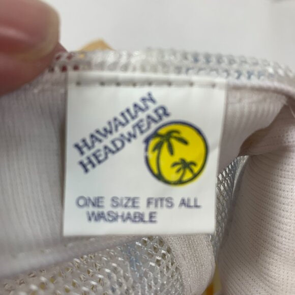 Vintage HAWAII HAWAIIAN Headwear Embroidered Gold Leaf & Rope Snap Back Hat - Picture 8 of 11